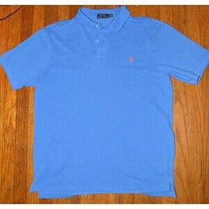 Polo Ralph Lauren Men’s Polo Shirt XLT Blue Short Sleeve Classic Fit Pony Logo